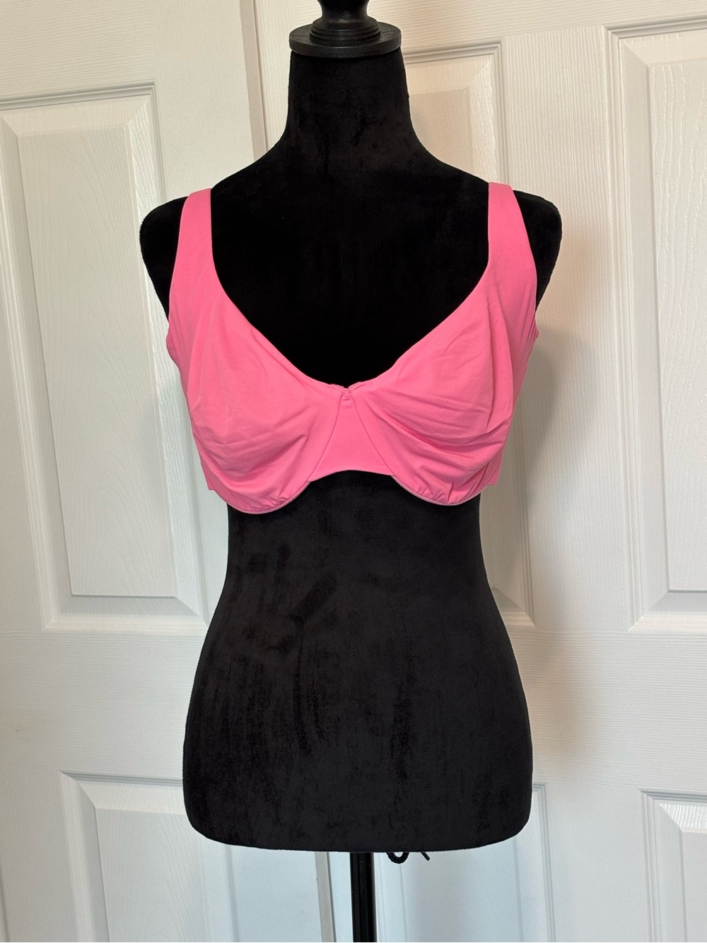 Feeling Girl Underwire Pink Bra Stretchy Unlined Wide Straps Women’s 36G 4 Prong
